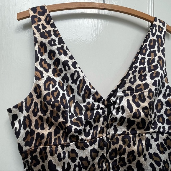 Leopard print retro top size 14 - Picture 7 of 12